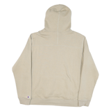 CHAMPION Mens Beige Hooded Pullover M Cotton Blend Casual Sweatshirt