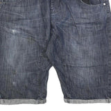 BENCH Mens Denim Blue Casual Shorts XL W38 Cotton Blend Stylish Pockets