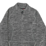 THE NORTH FACE Womens Grey Jacket S Polyester Plain Zip Outdoor Activewear