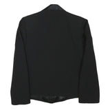 JEAN LOUIS Womens Black Jacket XS Polyester Blend Button Closure Satin Collar