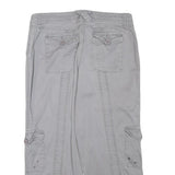 STYLE AND CO Womens Shorts Grey Casual Cotton Blend M W28 Utility Pockets