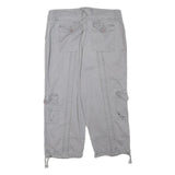 STYLE AND CO Womens Shorts Grey Casual Cotton Blend M W28 Utility Pockets