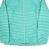 MAMMUT Womens Turquoise Jacket L Polyester Blend Quilted Lightweight Zip