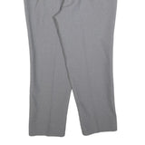 Grey Mens Regular Fit Zip Trousers W34 L28 Classic Pocket Detail Smart Casual