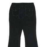 LEVI'S Womens Black Cotton Blend Relaxed Flared Trousers W32 L30