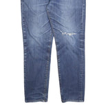 LEVI'S 511 Slim Mens Jeans Blue Slim Skinny Denim Medium W34 L29 Distressed