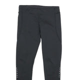 NIKE Womens Joggers Black Slim Skinny S W26 L28 Reflective Zip Detail Activewear