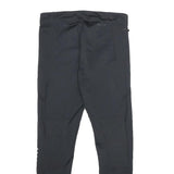 NIKE Womens Joggers Black Slim Skinny S W26 L28 Reflective Zip Detail Activewear