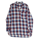 MAVI Womens Blue Red White Check Shirt L Long Sleeve Cotton Blend Button Pocket