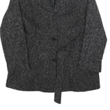 CANDA Womens Black & Grey Button Jacket L Polyester Blend Classic Chic