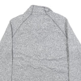 CHAMPION Womens Grey Patterned Jumper 1/4 Zip Pullover S Air Force Academy