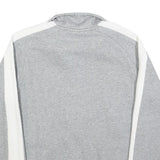 PUMA Mens Grey & White Zip Jacket S Cotton Blend Plain Lightweight Sportswear