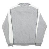 PUMA Mens Grey & White Zip Jacket S Cotton Blend Plain Lightweight Sportswear