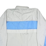 SPORTING LIFE Mens Grey & Blue Zip Jacket M Polyester Plain Lightweight Casual