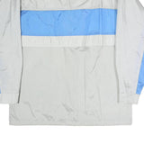 SPORTING LIFE Mens Grey & Blue Zip Jacket M Polyester Plain Lightweight Casual