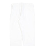 MAX MARA STUDIO Womens Polyester Blend White Slim Trousers W26 L26 Zip Casual