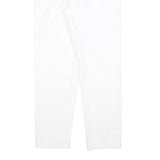 MAX MARA STUDIO Womens Polyester Blend White Slim Trousers W26 L26 Zip Casual