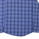 WRANGLER Mens Blue & Black Check Shirt M Western Style Button Shirt Cotton Blend