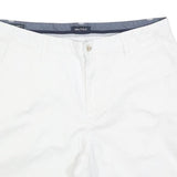 NAUTICA Mens Shorts White Casual Plain M W34 Lightweight Cotton Blend