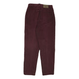 CALVIN KLEIN JEANS Womens Jeans Burgundy Regular Straight Denim W30 L28 Zip