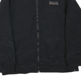 LEE Mens Black Jacket XL Polyester Blend Zip Plain Casual Lightweight Outerwear
