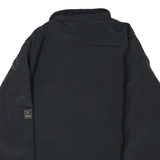 LEE Mens Black Jacket XL Polyester Blend Zip Plain Casual Lightweight Outerwear