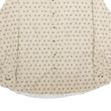 CROSSINGS Mens Beige & Brown Printed Cotton Shirt 2XL Casual Long Sleeve