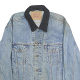 LEVI'S Mens Blue Denim Jacket XL Cotton Classic Button Closure Casual Wear