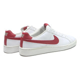 NIKE Court Royale Mens Leather Trainers White & Red UK 8.5 Classic Casual