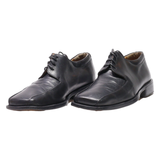 PEGABO Derby Shoes Black Leather Mens UK 7