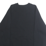 SCREEN STARS Mens Black Sweatshirt L Crew Neck Cotton Blend Casual Pullover