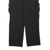 DICKIES Mens Cotton Blend Black Regular Fit Straight Leg Trousers W34 L28