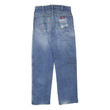 DICKIES Mens Regular Fit Denim Jeans Light Blue W32 L32 Classic Cotton Blend Zip
