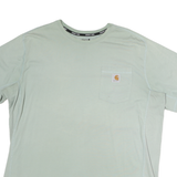 CARHARTT Womens Light Green T-Shirt XL Short Sleeve Crew Neck Casual Cotton