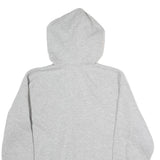 LEVI'S Womens Grey Pullover L Cotton Hooded Half Zip Hoodie Casual