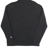 CHAMPION Mens Black Hoodie S Cotton Blend Pullover Hooded Sweatshirt