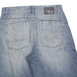 EASY STREET Mens Shorts Blue Casual M W32 Denim Cotton Blend Straight Fit