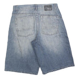 EASY STREET Mens Shorts Blue Casual M W32 Denim Cotton Blend Straight Fit
