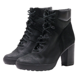 TIMBERLAND Lace-Up Boots Black Leather Womens UK 4.5