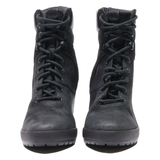 TIMBERLAND Lace-Up Boots Black Leather Womens UK 4.5