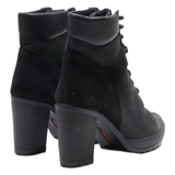 TIMBERLAND Lace-Up Boots Black Leather Womens UK 4.5