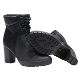 TIMBERLAND Lace-Up Boots Black Leather Womens UK 4.5
