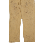 CARHARTT Mens Relaxed Fit Beige Cotton Blend Trousers W30 L32 Workwear Durable