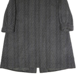 CITYLINE Womens Grey 4XL Button Cotton Blend Long Sleeve Classic Jacket Coat