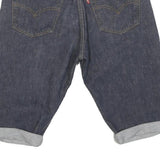 LEVI'S Mens Shorts Blue Denim Casual L W32 Rolled Hem Classic Fit