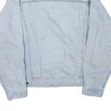 WRANGLER Womens Blue Light Denim Cotton Blend Button Jacket L Classic Casual