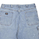 WRANGLER Mens Denim Blue Cargo Shorts XL W38 Cotton Blend Casual Pocketed