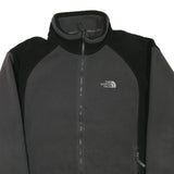 THE NORTH FACE Mens Black & Grey Zip Jacket L Polyester Blend Outdoor Casual