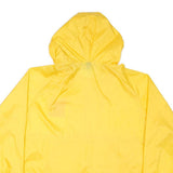 HARRITON Mens Yellow Nylon Hooded Zip Jacket XL Plain Best Time Ever Print