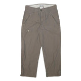 COLUMBIA Womens Cotton Blend Beige Regular Straight Trousers W28 L24 Outdoor Zip